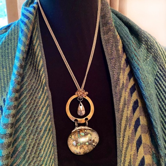 CHICO'S✨Opal Pendant Necklace - Picture 4 of 5